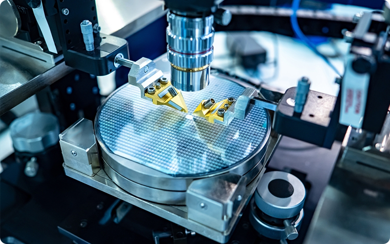 Semiconductor manufacturing close up